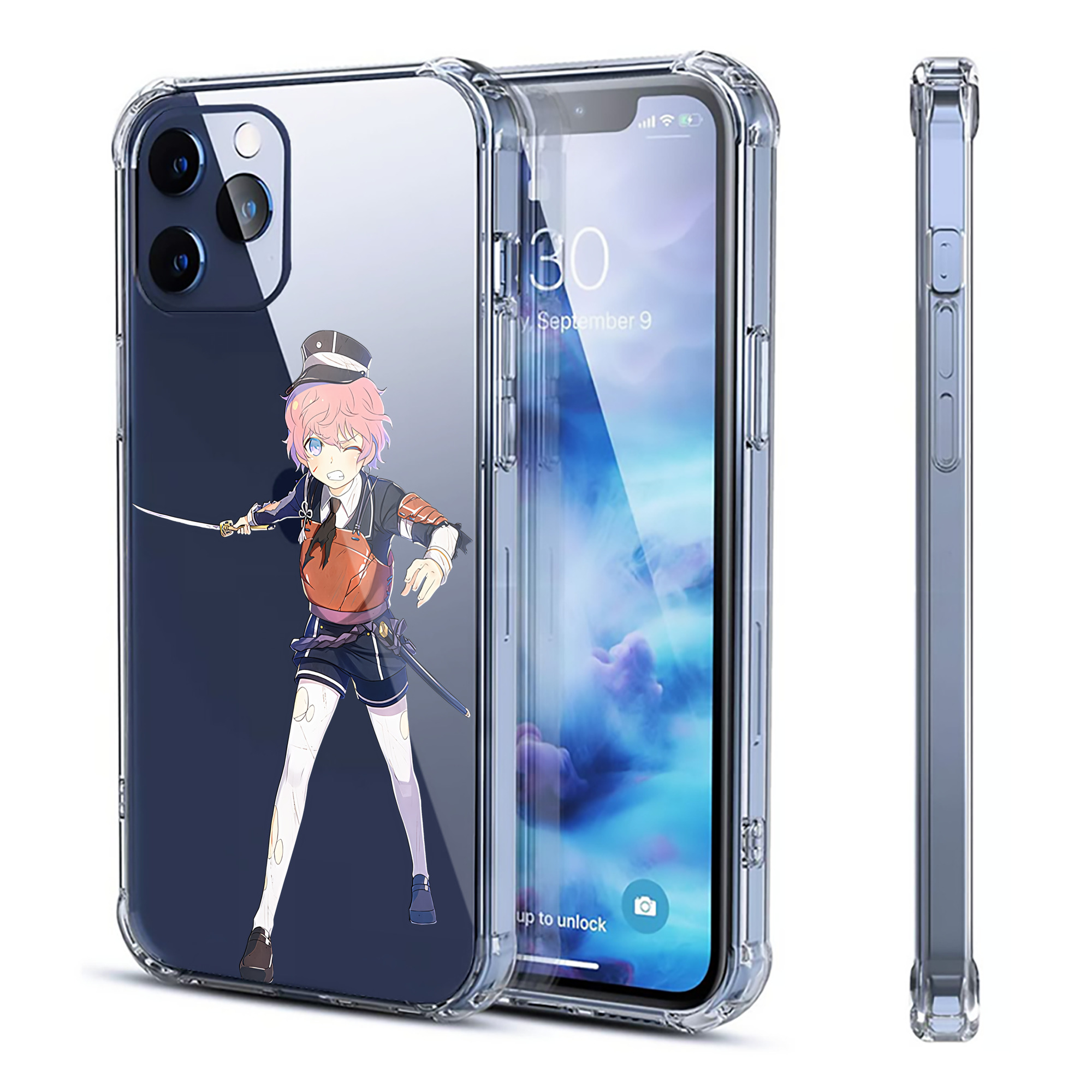 （画像用） 刀剣乱舞 Touken Ranbu 【iPhone 12シリーズ対応】透明スマホケース（クリアソフトケース）